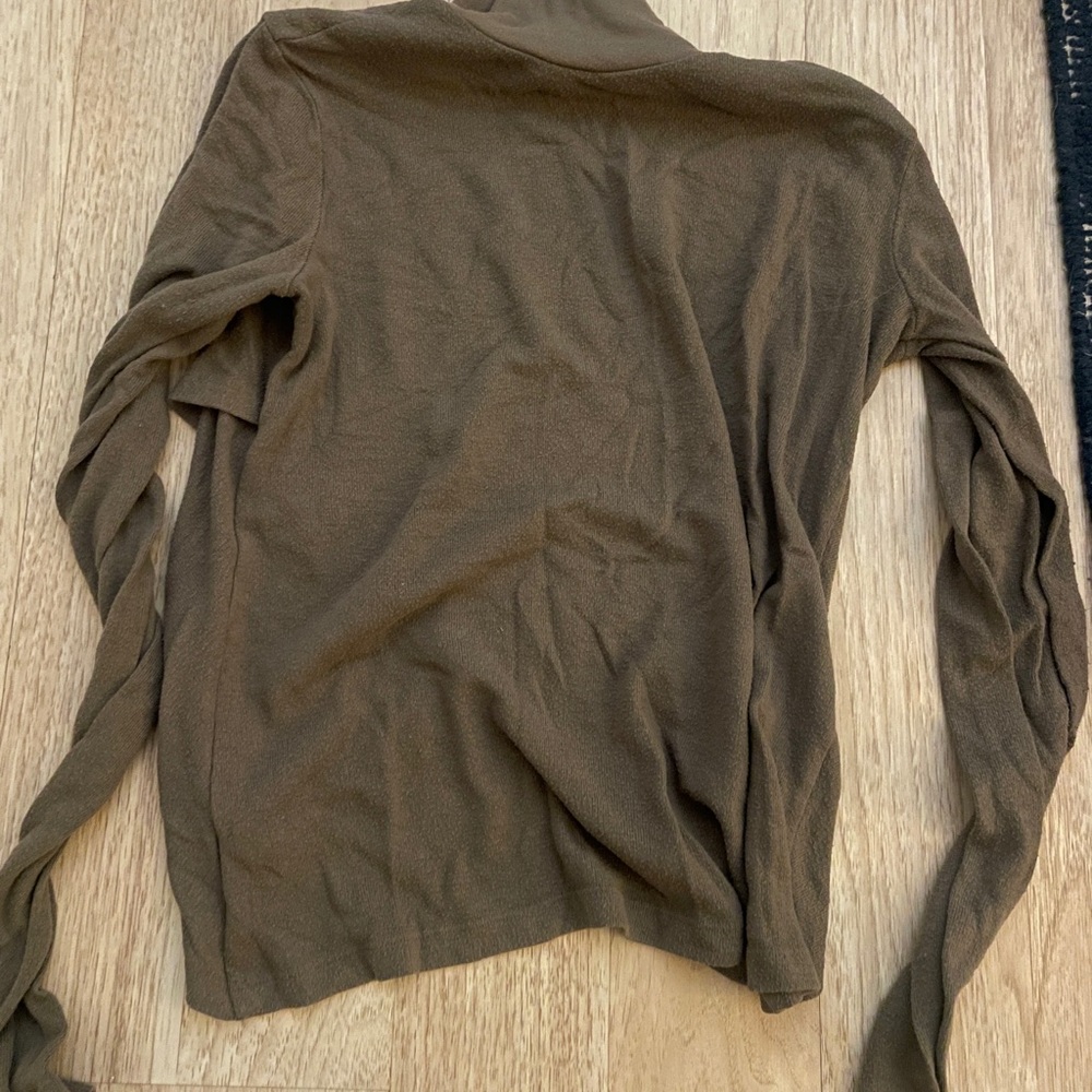 Alo Brown Turtleneck Long Sleeve Top